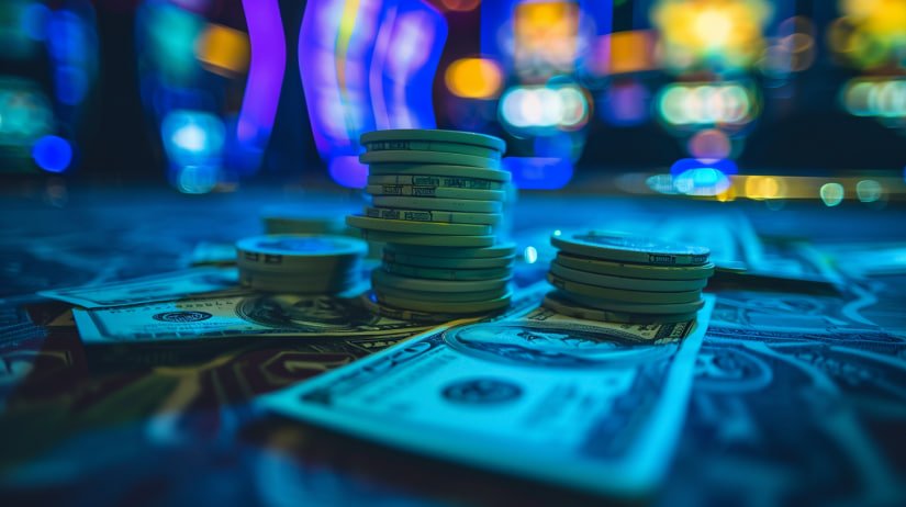 Meja Texas Poker di platform macan177 dengan kartu-kartu komunal dan antarmuka pemain